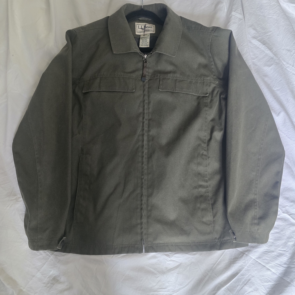L.L. Bean Olive Green Zip Jacket